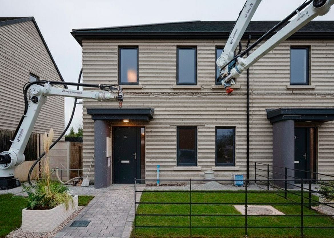 Двухэтажное здание возвели за три недели благодаря аддитивным технологиям