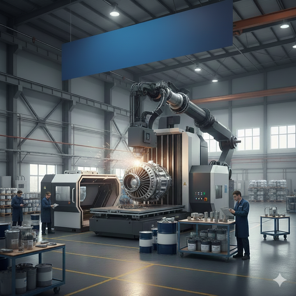 «Металком» поставил порошковые сплавы для 3D-печати крупногабаритных деталей по технологии DMD