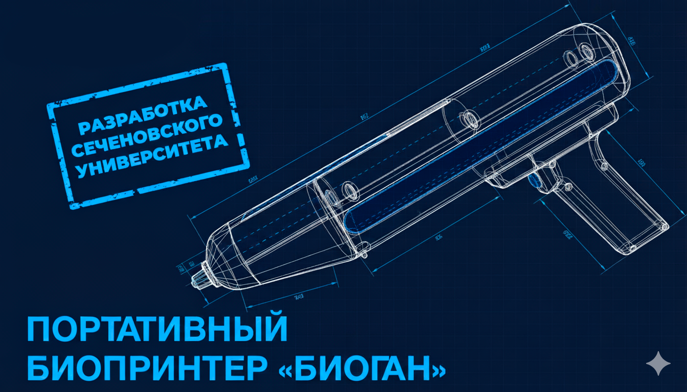 В Сеченовском университете создали портативный биопринтер для лечения хронических ран