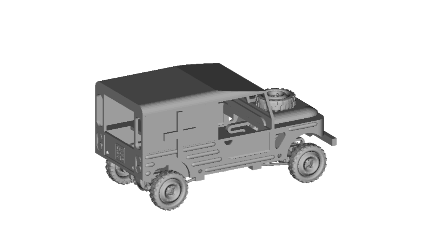Военный медицинский джип